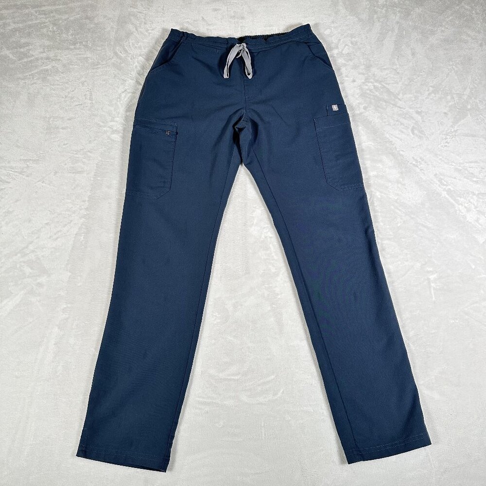 Figs Yola Scrub Jogger Women Size S Drawstring Pockets Blue Pants TW2000R